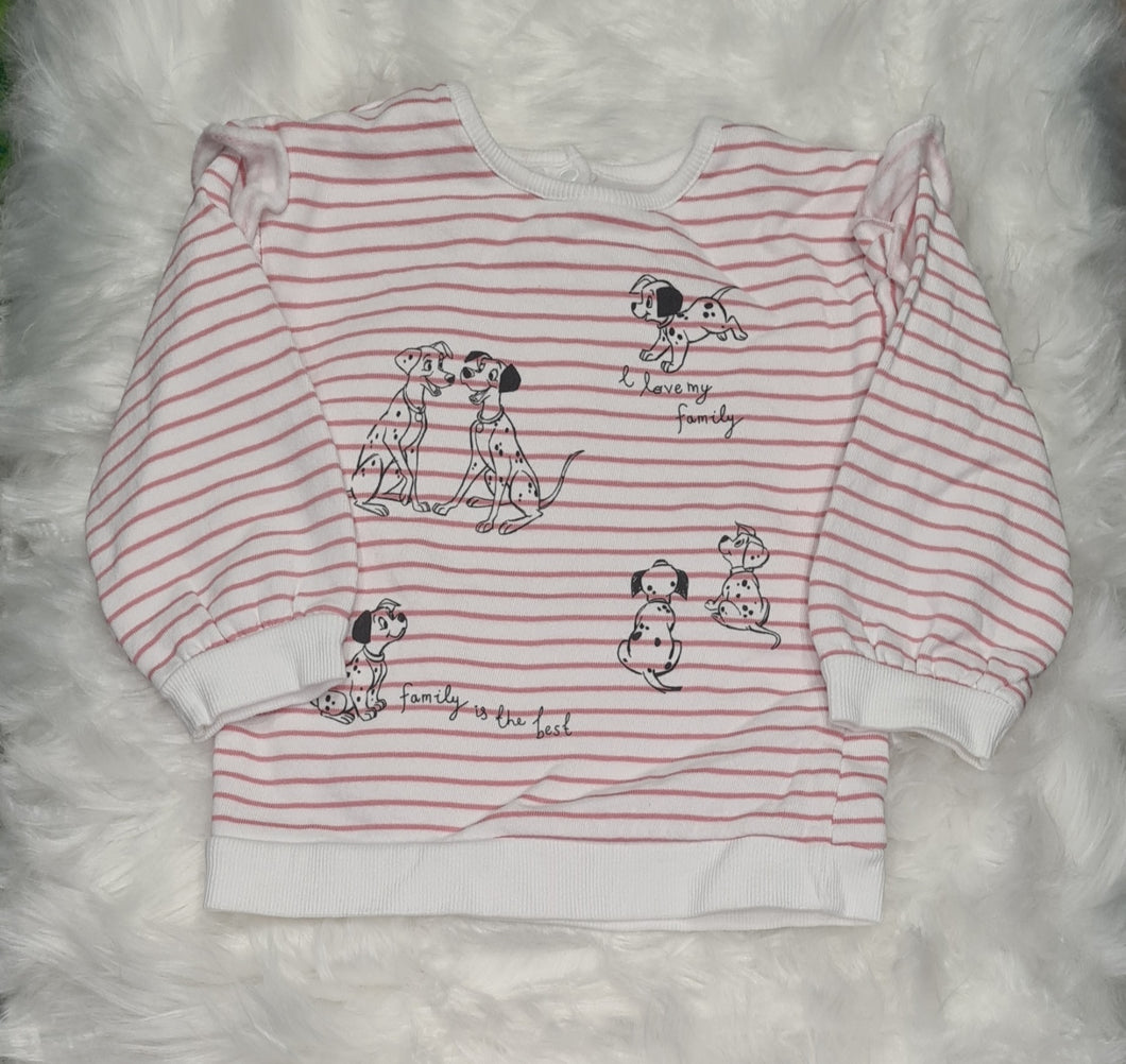 Girls 9-12 Months - Disney - 101 Dalmatian Jumper