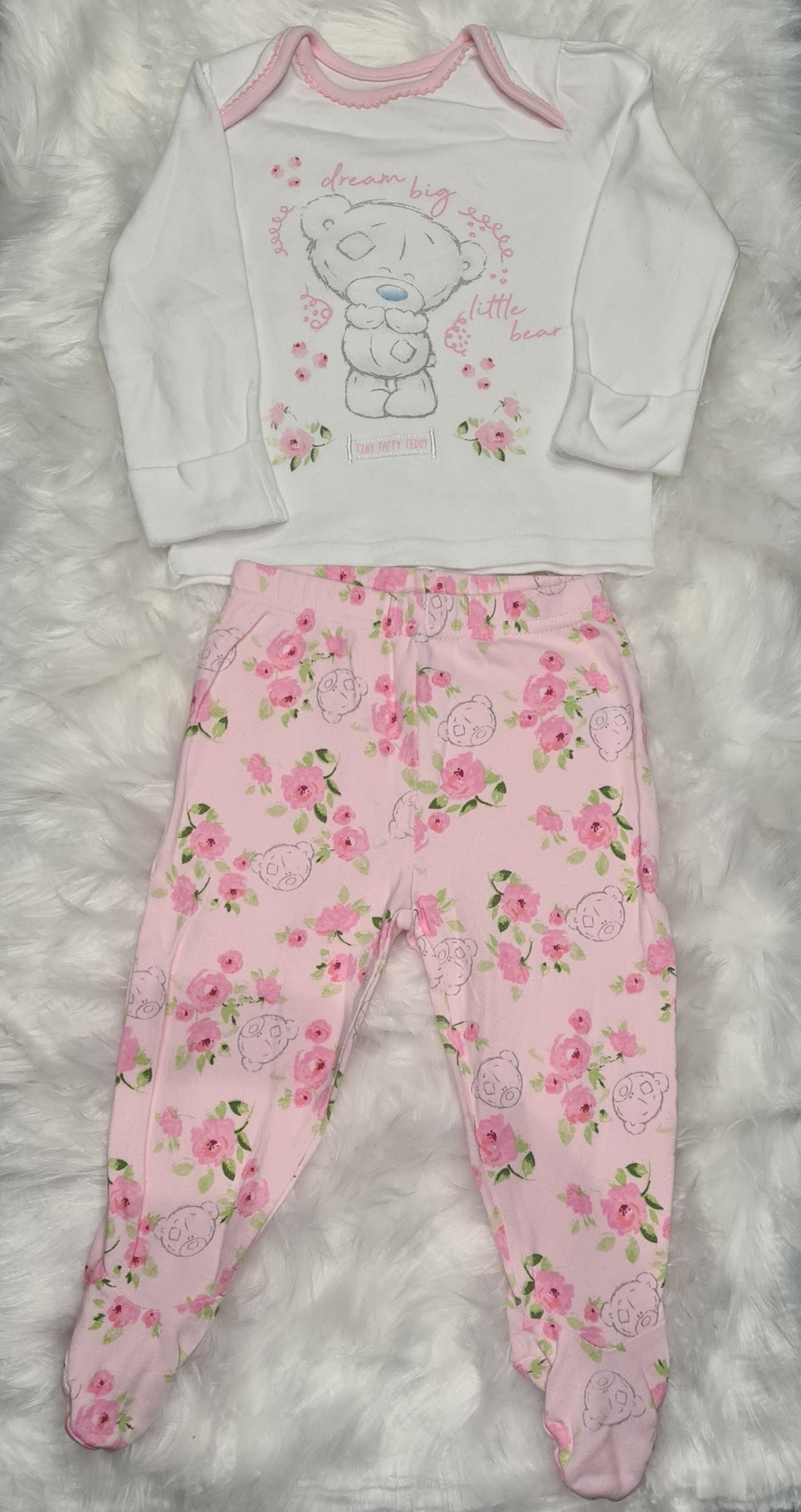 Girls 6-9 months tatti teddy pyjama set