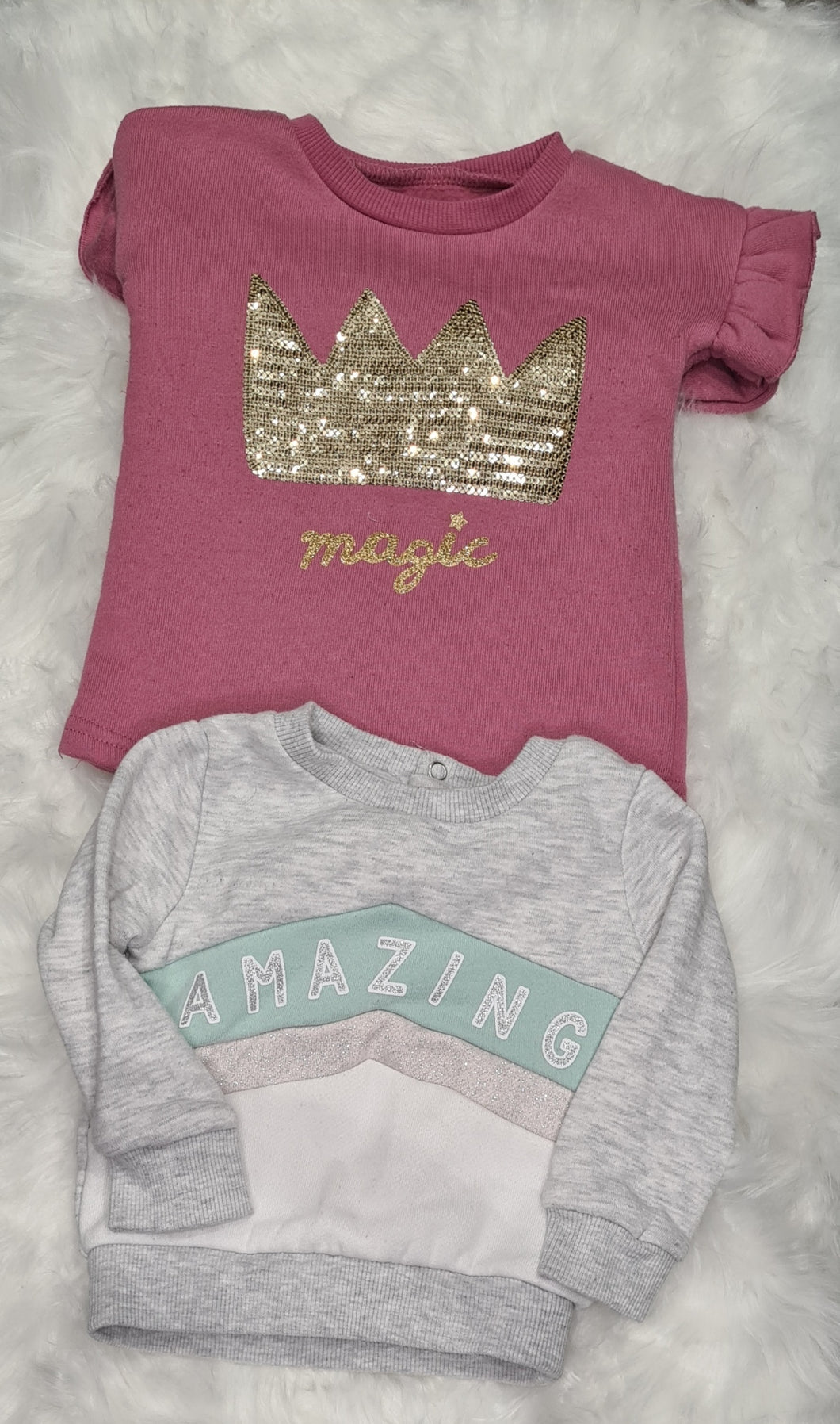 Girls 6-9 months - Set of 2 jumpers