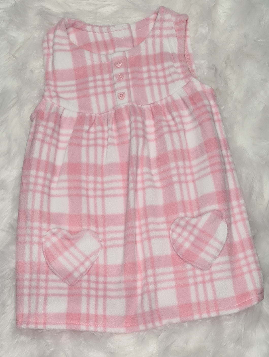 Girls 6-9 months - Pink Gingham Dress