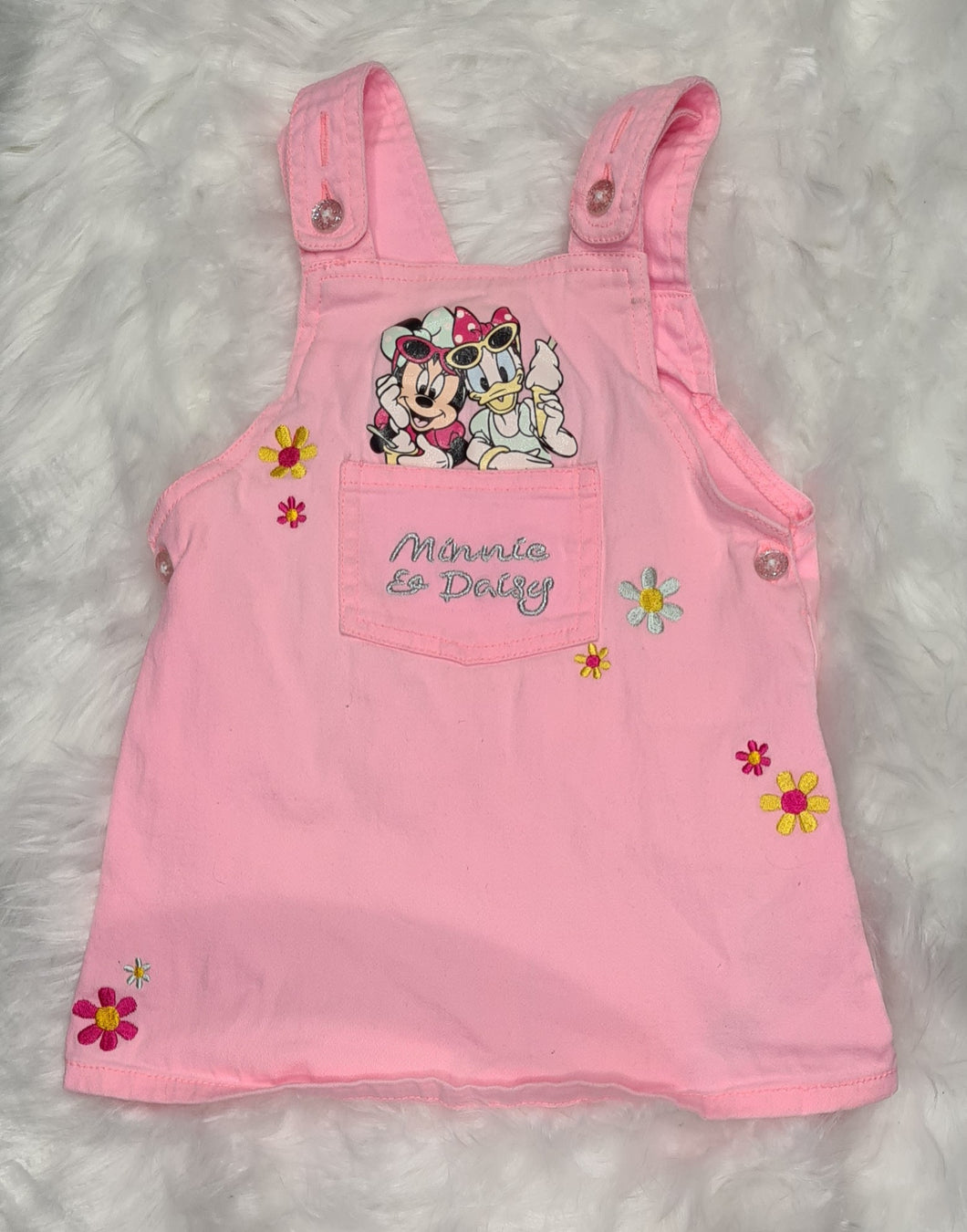 Girls 6-9 months - Disney/Minnie Mouse and Daisy Duck Dungaree Dress
