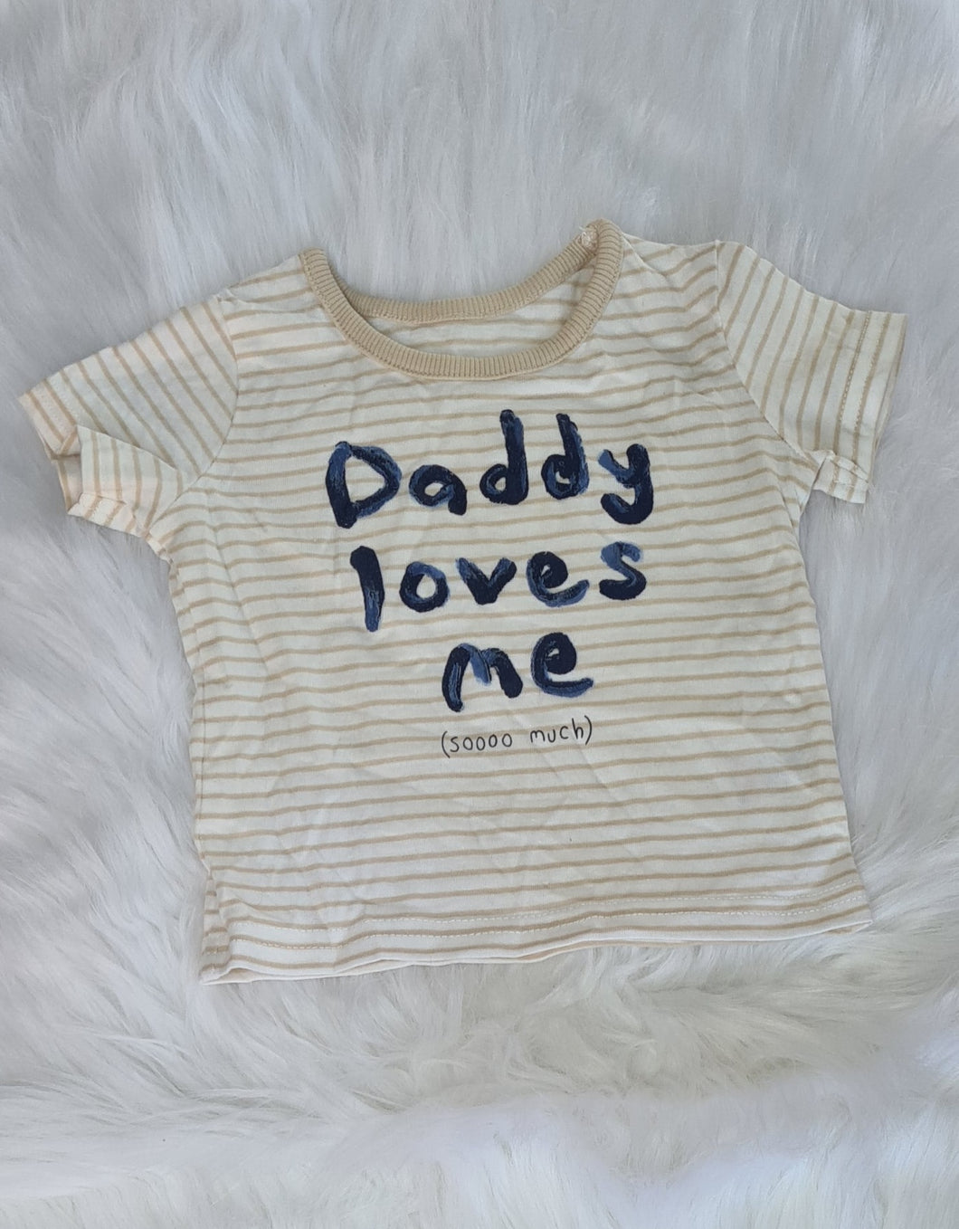 Boys 0-3 Months - Daddy Loves Me - T-Shirt