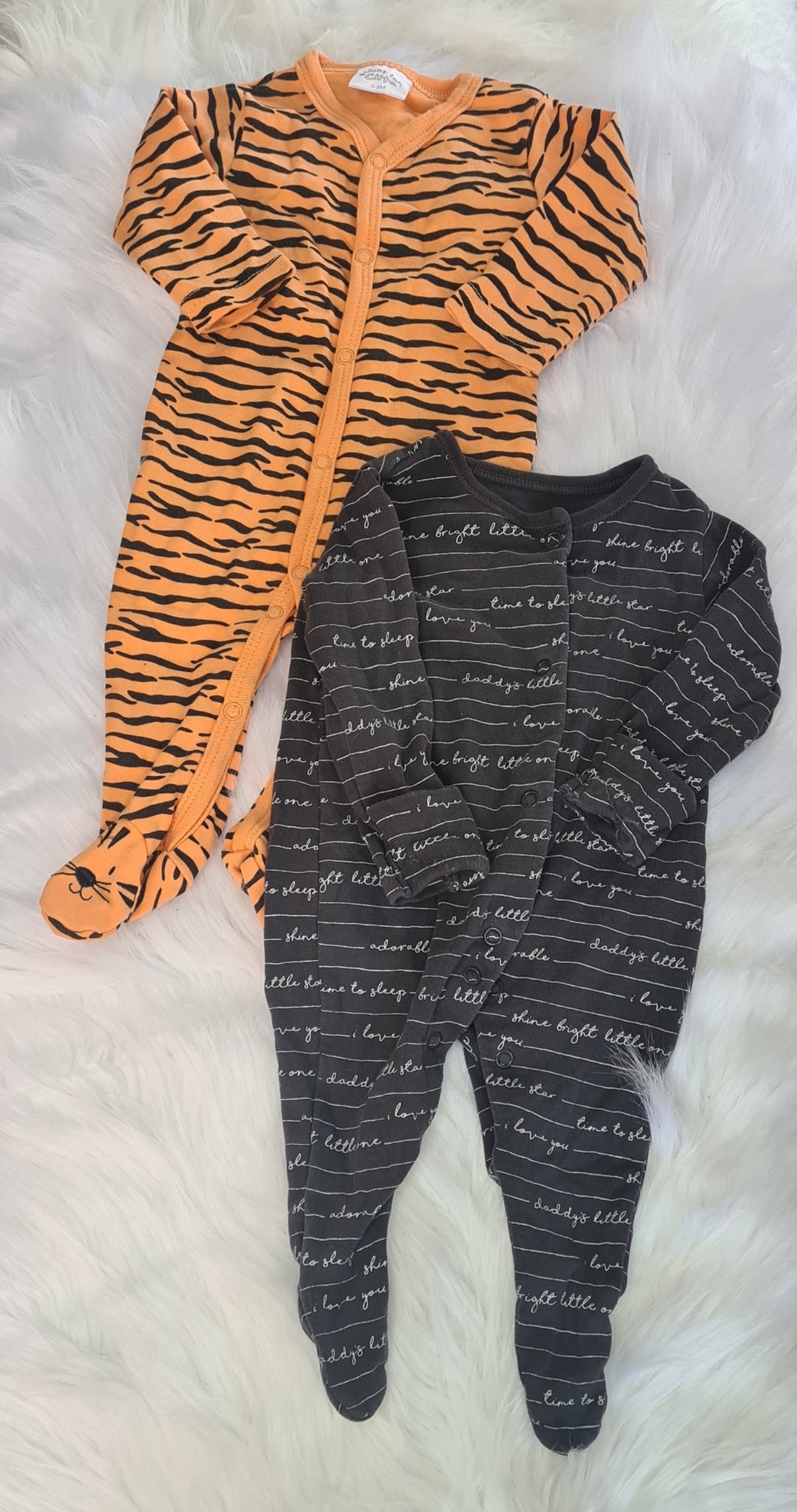 Boys 0-3 Months - Two Set of Mixed Babygrows