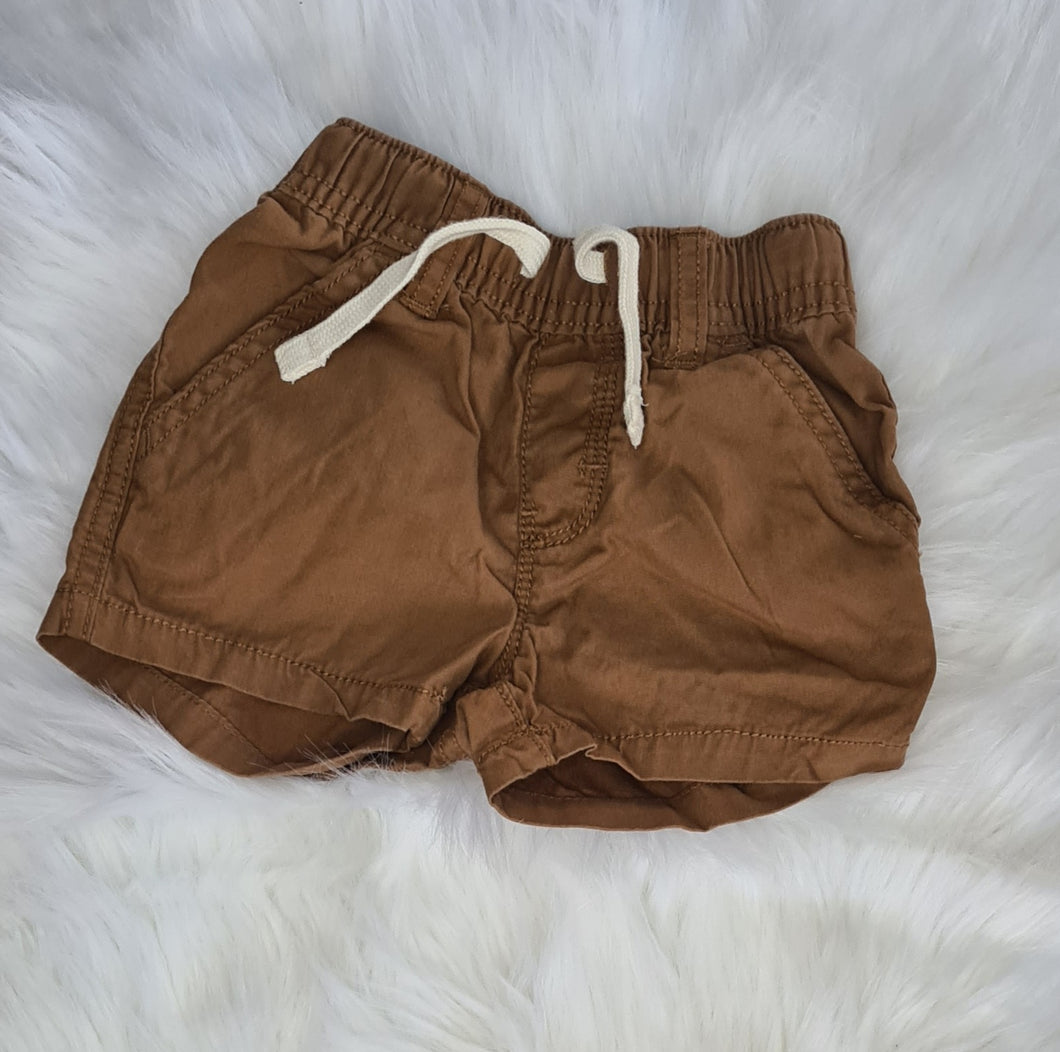 Boys 3-6 Months - Next - Brown Cargo Shorts