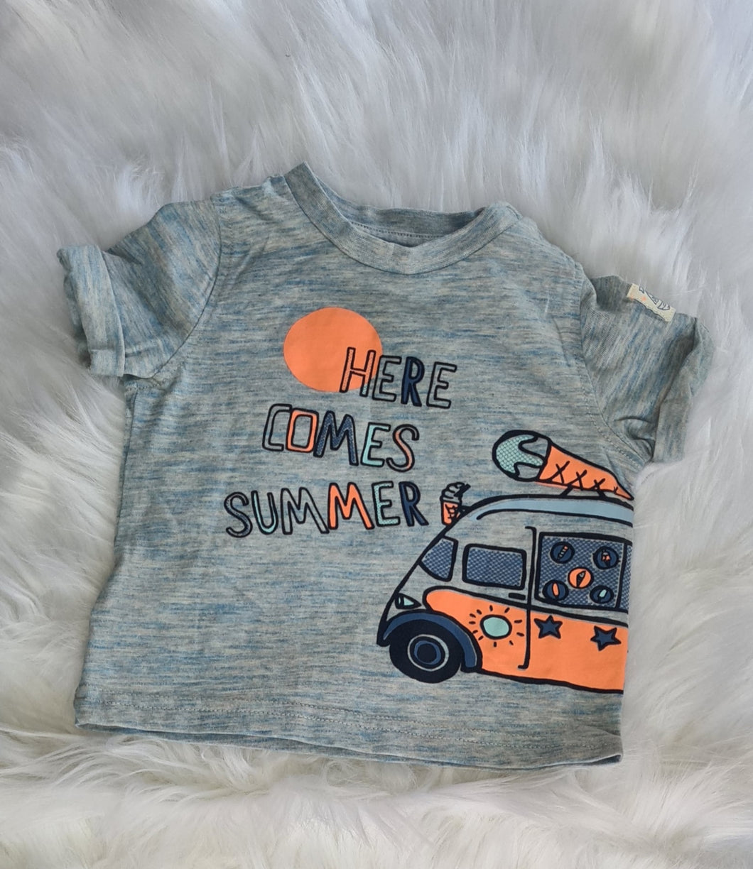 Boys 3-6 Months - Here Comes the Summer - T-Shirt