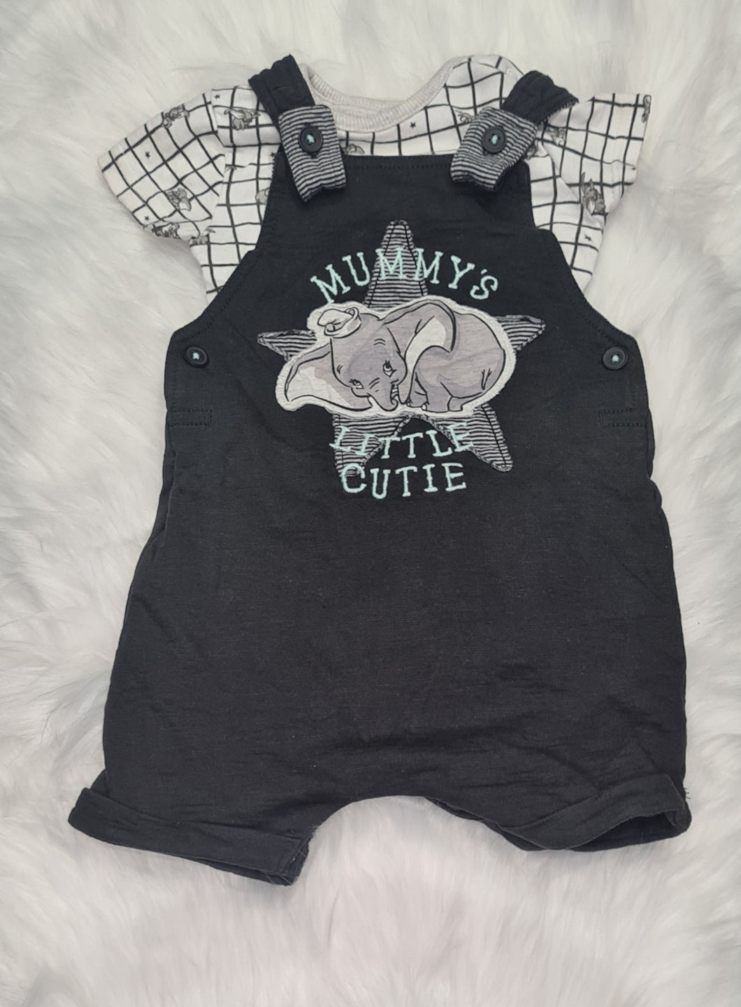 Boys 6-9 Months - Disney/Dumbo Romper and Vest Set