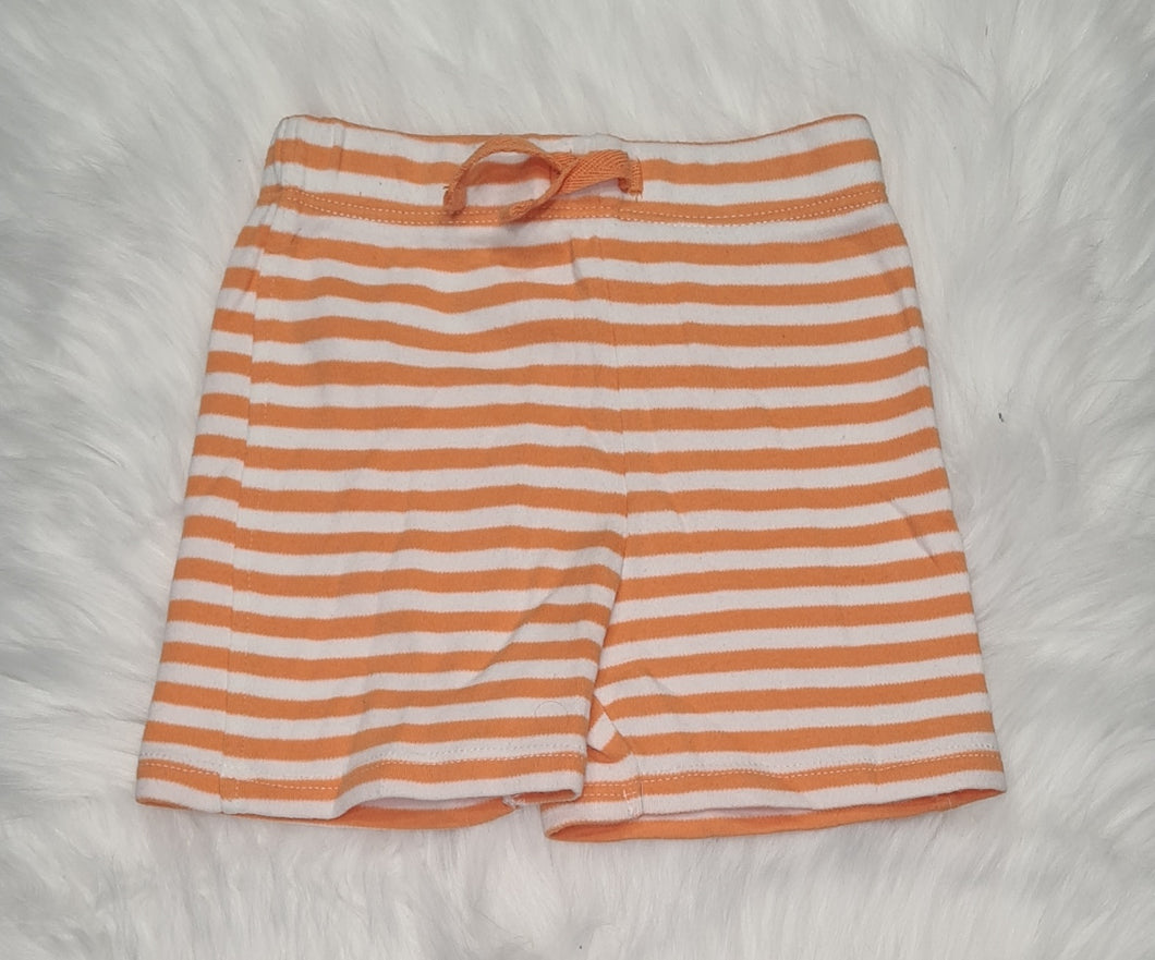 Boys 6-9 Months - Orange Striped Shorts