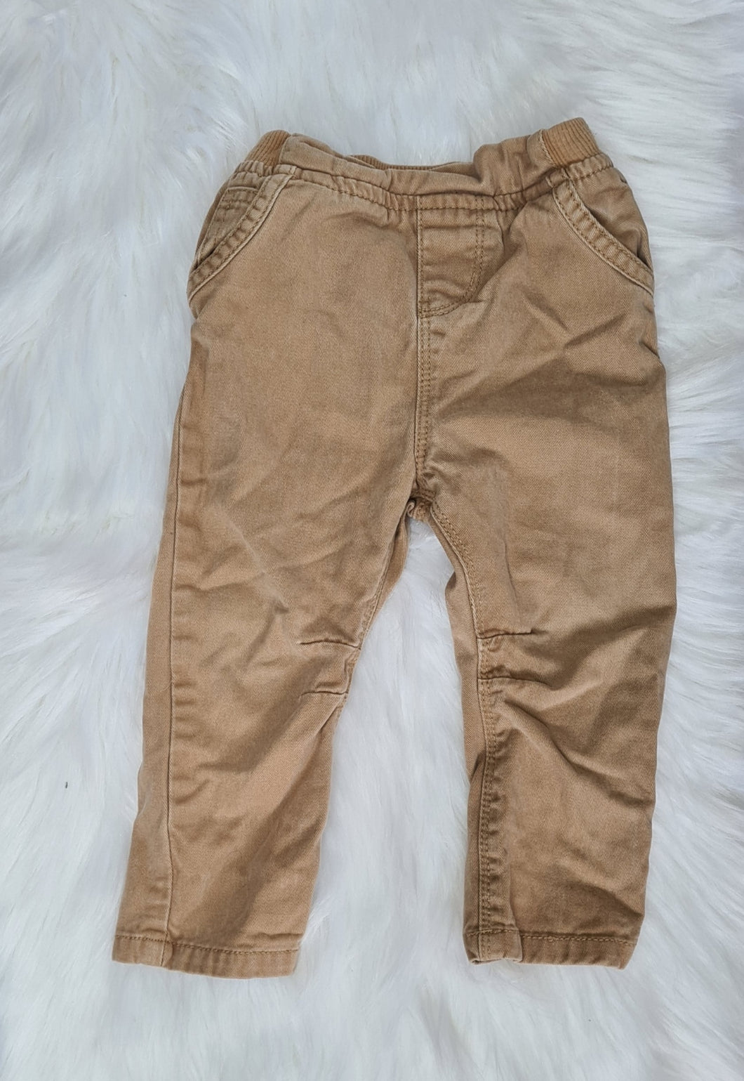 Boys 9-12 Months - Brown Cargo Trousers